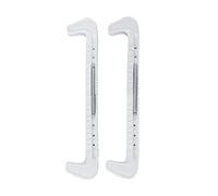 BDJXOZYH 1Pair White Plastic Ice Hockey Skate Blade Guards Covers Adjustable