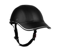 BDJXOZYH 2 Pieces Bike Helmet Adjustable Chin Strap Breathable Baseball Cap Safety Mosaic Pattern Cycle Hat All Season Men Outdoors Black