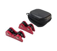 BDJXOZYH 2 Pieces Billiard Cue Straightness Checker with Carry Case Detection Red