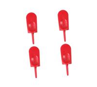 BDJXOZYH 4 Pieces Golf Divot Repair Tool Lawn Repair Prong Golf Fork Golf Accessories Red, 8x4x2.7cm