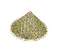 BDJXOZYH Bamboo Hat Wide Brim Sunhat DIY Crafting Oriental Hat for Garden DIY Farming 36cm for Kids, Green