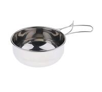 BDJXOZYH Folding Compact Stainless Steel Cooking Mess Tins Camping Food Holiday 500ml