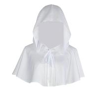 BDJXOZYH Halloween Cloak Cosplay Death Cape Wizard Cloak for Women Men Unisex White, Universal