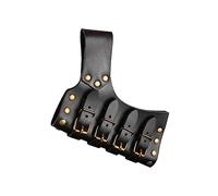 BDJXOZYH Medieval Sword Frog with Adjustable Buckle Cosplay Leather Sword Sheath Belt Black
