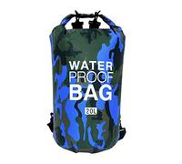 BDJXOZYH Outdoor Swimming Bag Buoy Drifting Dry Sack Washable Storage Pouch Single Shoulder Lifebelt Water Sports Blue Camouflage 23x63cm
