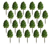 BDJXOZYH Pack of 20 Model Trees Artificial Plastic Train Architecture 1:150 Scenery Office Landscape Plants Ornaments Accessories