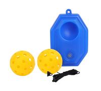 BDJXOZYH Pickleball Trainer Improve Speed Player Solo Training with Elastic Rope Ball Yellow, 21x14x6cm