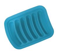BDJXOZYH Silicone Sausage Mold 6-Cavity DIY Ice Candy Chocolate Pan Non-Stick Mould for Baking, Blue