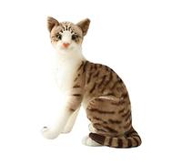 BDJXOZYH Simulation Siamese Cats Animal Plush Padding Stuffed for Birthday Gift Style E, Type 5