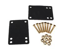 BDJXOZYH Skateboard Longboard Hardware Sets 2 Pieces 3mm Riser Pads + 8 Sets 29mm Screws