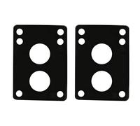 BDJXOZYH Skateboard Riser Pads Pair of Risers Longboard Shock Pads Black 6mm A