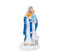 BDJXOZYH The Mother God Figure Tabletop Outdoor Garden Religious Saint Mary Statue