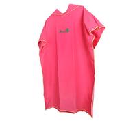 BDJXOZYH Unisex Beach Bath Surf Poncho Robe With Hood Wetsuit Changing Towel Red