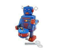 BDJXOZYH Windup Drumming Robot Toy Novelty Ornament for Parties Memories
