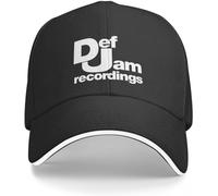 BDJYHACP Baseball Cap Snapback Sun Hat Def Jam Recordings - Hip Hop Tag Baseball Cap Wild Ball Hat Hats Hat for Men and Women for Men Women