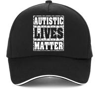 BDJYHACP Baseball Cap Snapback Sun Hat Funny Autistic Lives Matter Unisex hat Autism Awareness Baseball Cap Graphic Print Men Women Outdoors Sun Snapback hat Gorras for Men Women
