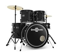 BDK-1 Full Size Starter Drum Kit by Gear4music Black