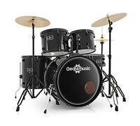 BDK-1+ Full Size Starter Drum Kit by Gear4music Black