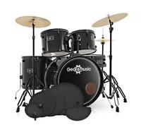 BDK-1+ Full Size Starter Drum Kit Practice Pack Black
