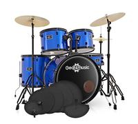 BDK-1+ Full Size Starter Drum Kit Practice Pack Blue