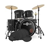 BDK-1plus Full Size Starter Drum Kit Practice Pack Black