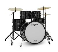 BDK-22 Expanded Rock Drum Kit by Gear4music, Black
