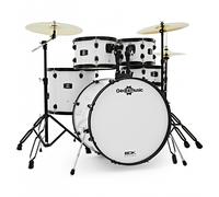 BDK-22 Expanded Rock Drum Kit by Gear4music White
