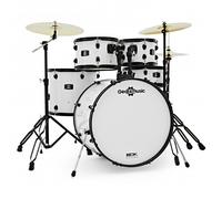BDK-22 Expanded Rock Drum Kit by Gear4music White