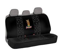 BDK Scooby Doo Waterproof Car Seat Cover for Dog, Bench Seat- Heavy Duty Black Oxford Automotive Rear Bench Back Seat Cover for Pets,Interior Covers for Auto Truck Van SUV