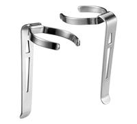 BDKMMS 2Pcs Flashlight Clips, Removable Belt Pocket Clips Replacement Mental Clips for Flashlights