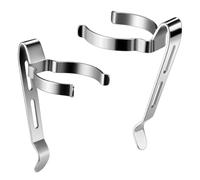 BDKMMS 2Pcs Flashlight Clips, Removable Belt Pocket Clips Replacement Mental Clips for Flashlights