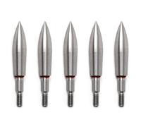 BDKMMS 5Pcs Archery Field Points, Archery Target Practice Tips 100/150/200/250/300/350 Grains Field Point Arrowheads with 6.2mm ID Thread for Hunting Bow Arrow Target Practice