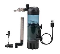 BDKMMS Aquarium Internal Filter, 1W 300L/H Suction Cup Fish Tank Filter with Adjustable Waterflow for 15.8-23.6Inch Tanks