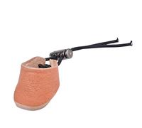 BDKMMS Archery Finger Tab, Thickened Cowhide Archery Thumb Ring Ergonomic & Adjustable Finger Protection for Shooting Practice Gear