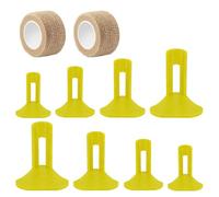 BDKMMS Chicken Leg Splints, 8PCS Multi-Body Adjustable Chicken Leg Support with Self Adhesive Bandage Poultry Foot Corrector for Chickens at All Growth Stages