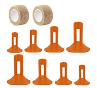 BDKMMS Chicken Leg Splints, 8PCS Multi-Body Adjustable Chicken Leg Support with Self Adhesive Bandage Poultry Foot Corrector for Chickens at All Growth Stages