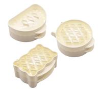 BDKMMS Christmas Pie Mold, 3PCS Non-Stick Apples Pie Press Handheld Turnover Maker for Pies Cookies Pastries, Holiday Baking Supplies