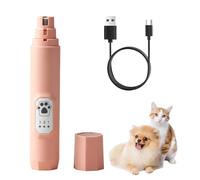 BDKMMS Dog Nail Trimmer, Quiet Low Vibration Electric Pet Nail Trimmer with Light, Rechargeable Pet Nails Grooming for Dogs & Cats