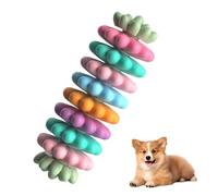 BDKMMS Dog Teething Toy, TPR Colorful Multi-Petals Puppy Chew Toy Dog Teeth Cleaning Toy for Aggressive Breeds Chewing Accessories
