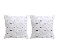 BDKMMS Ghost Pillow Covers, 2Pcs 18x18inch Cute Ghost Pillow Case Double-Sided Throw Cushion Cases for Home Decor