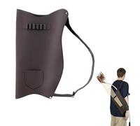 BDKMMS Handmade Leather Archery Quiver, Bow & Arrow Holder with Adjustable Strap for Outdoor Hiking, Hunting, Shooting, Training, Targeting, Cosplay