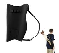 BDKMMS Handmade Leather Archery Quiver, Bow & Arrow Holder with Adjustable Strap for Outdoor Hiking, Hunting, Shooting, Training, Targeting, Cosplay