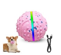 BDKMMS Interactive Dog Ball Toy, E-TPU Dogs Smart Bouncing Ball with Colorful Lights, Auto Standby USB-C Pet Entertainment Rolling Balls for Indoor Dogs & Cats