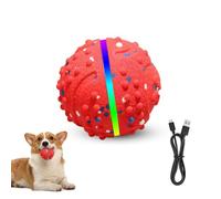 BDKMMS Interactive Dog Ball Toy, E-TPU Dogs Smart Bouncing Ball with Colorful Lights, Auto Standby USB-C Pet Entertainment Rolling Balls for Indoor Dogs & Cats