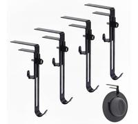 BDKMMS Mantle Garland Holder, 4PCS Adjustable Fireplace Holders Anti-Slip Garland Hanger for Holiday Home Party Decoration