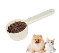 BDKMMS Pet Food Scoop, Plastic Dog Measuring Cup with Handle & Scale, Portable Pet Feeding Scoops for Dogs Cats Birds Rabbits