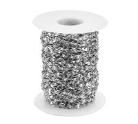 BDKMMS Stainless Steel Water Wave Chain, 10M Bulk Necklace Chain Roll, 18K Gold Plated Metal Link Chain for Jewelry Making, DIY Bracelet Anklet Pendant Crafting Supplies Jewellery Findings