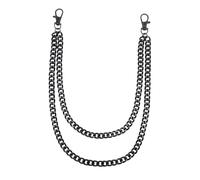 BDKMMS Wallet Chain, Double-Layered Metal Pants Chain Heavy Duty Purse Chains for Women Men