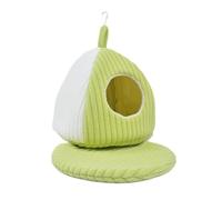 BDKMMS Warm Bird Hammock, Thick Bird Shed Hut Plush Fluffy Parrot Hanging Tent for Parakeet Hedgehog Hamster Guinea Pigs Small Animals