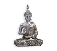 BDLEZI Antique large creative Thai Buddha resin crafts home living room decoration (Color : Silver)